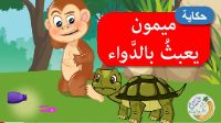 ميمون يعبث بالدواء
